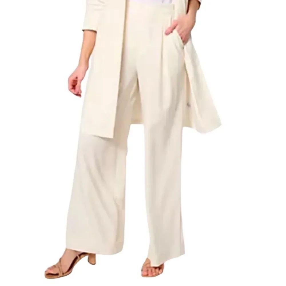 BEAUTIFUL by Lawrence Zarian Regular Pull-On Wide Leg Pant size large